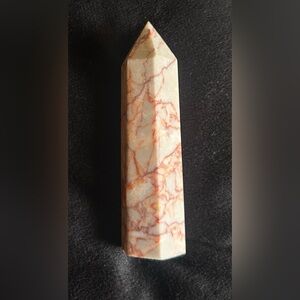 Red Vein Jasper | Genuine Stone Temple | Tan, White, Red | Brand New |